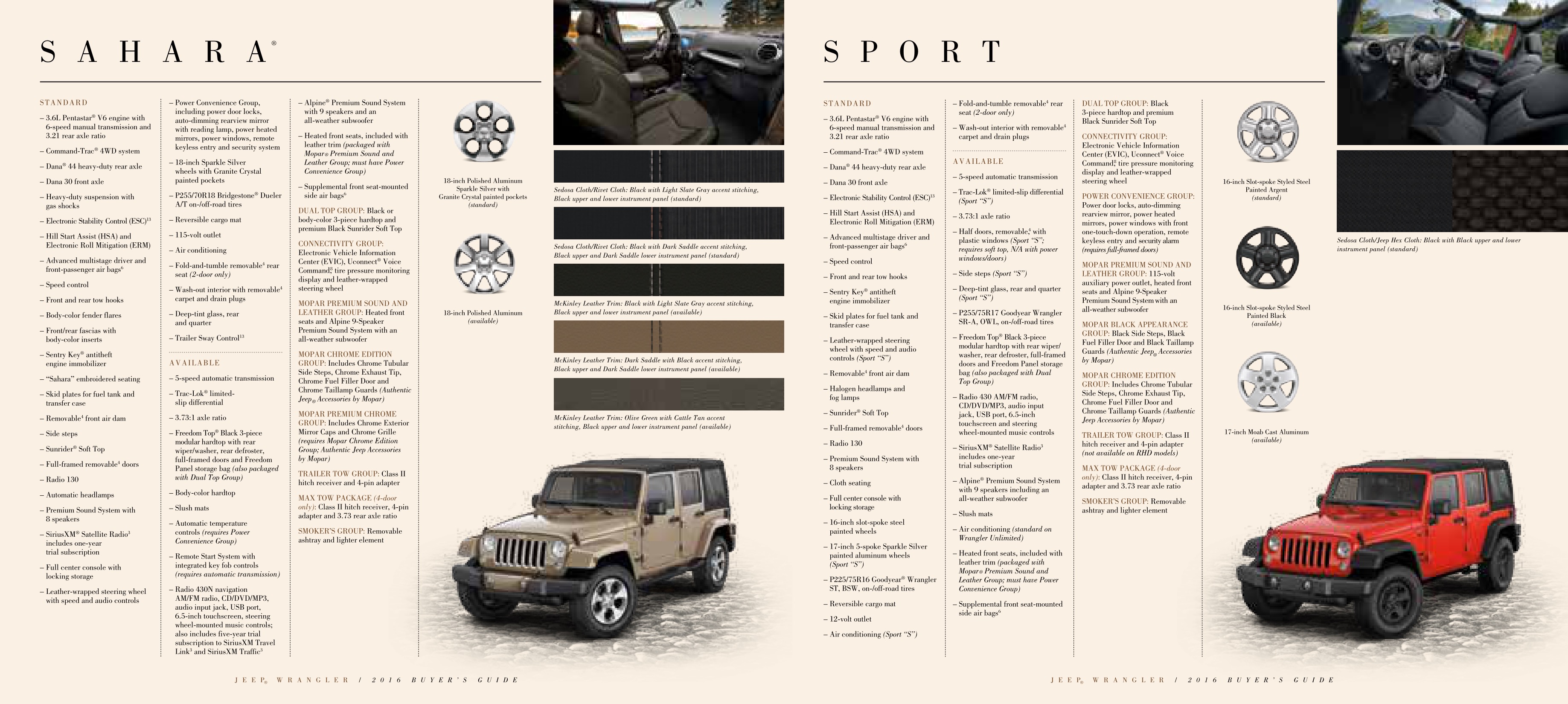 2016 Jeep Wrangler Brochure Page 12